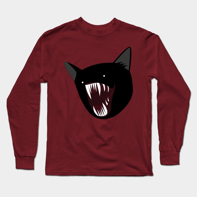 Demon Cat Meme Long Sleeve T-Shirt by Sashen